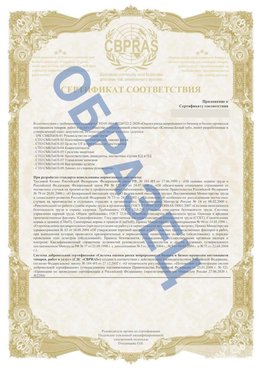 Образец Приложение к СТО 01.064.00220722.2-2020 Могоча Сертификат СТО 01.064.00220722.2-2020 